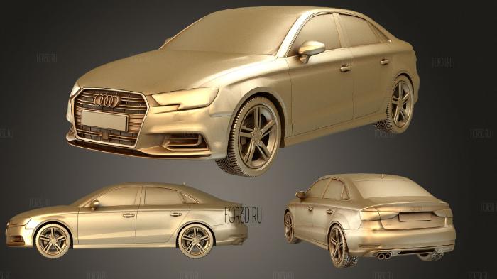 Audi A3 Sedan 8V stl model for CNC